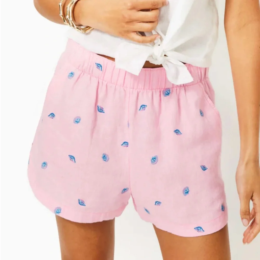 Pink Women's Shorts - Picture 1 of 7